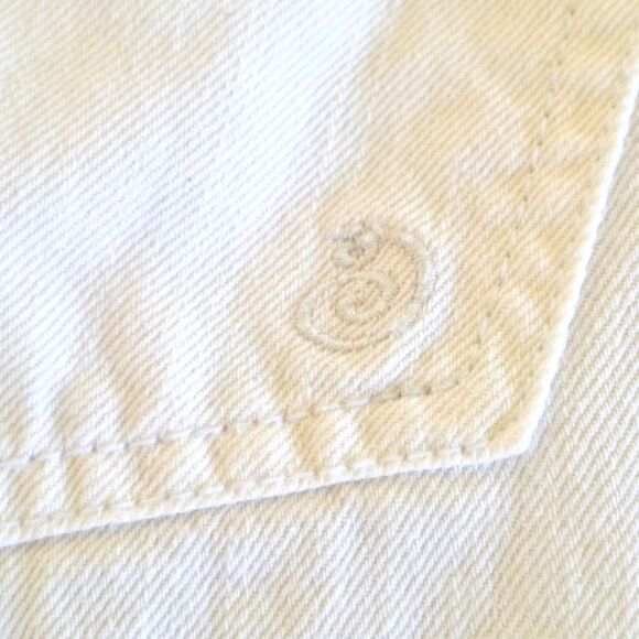 Indigo Rein White Denim Loose-Fit Jeans Wide Leg Cotton Juniors size 13 Mid Rise - Picture 15 of 16